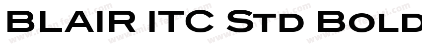 BLAIR ITC Std Bold转换字体转换